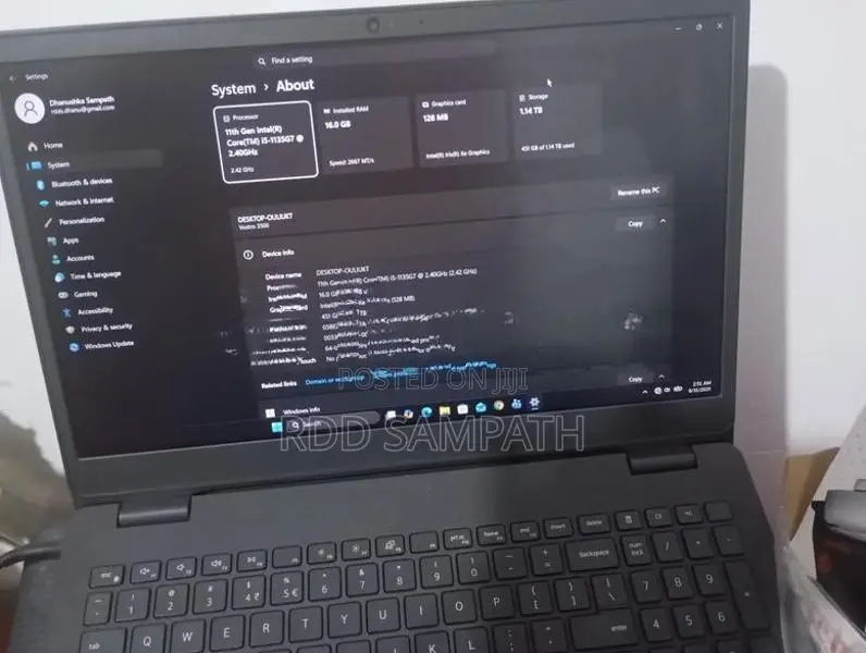 Dell Vostro 15 3000 – i5 11th Gen 16GB Ram 1.25TB Storage