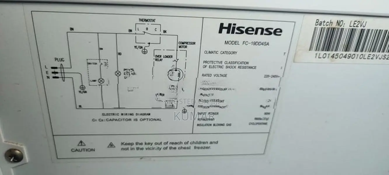 Hisence Freezer