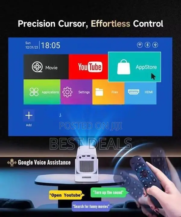 HY310 Mini Smart Projector 1080p 4K support