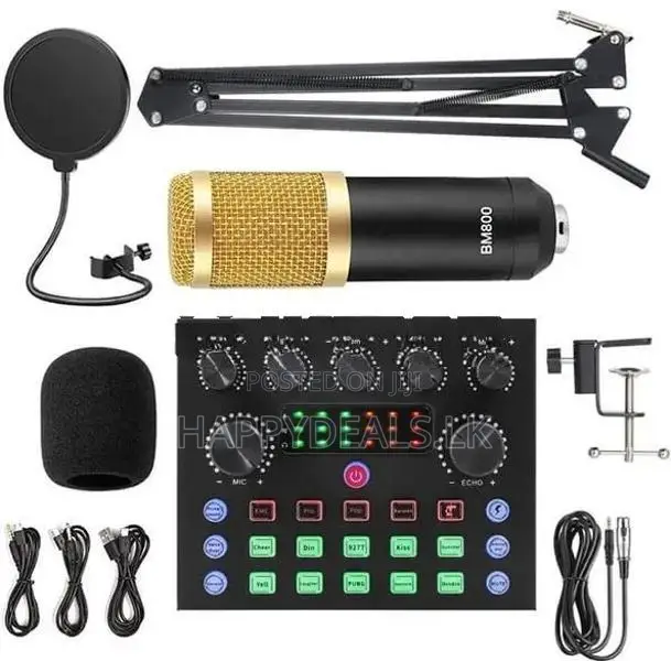 V8S Soundcard with BM800 Mic