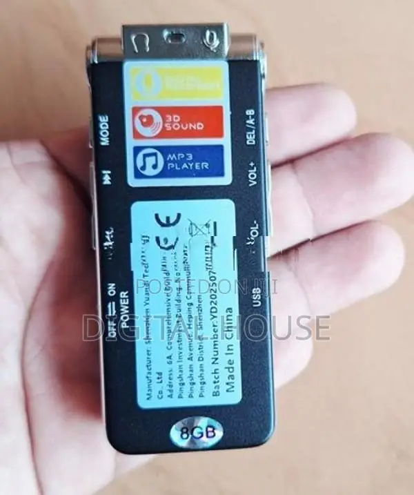 Voice Recorder professional 8GB / 300Hrs recording Duration