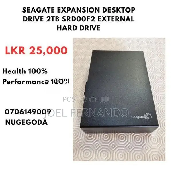 Seagate Expansion Desktop Drive 2TB SRD00F2