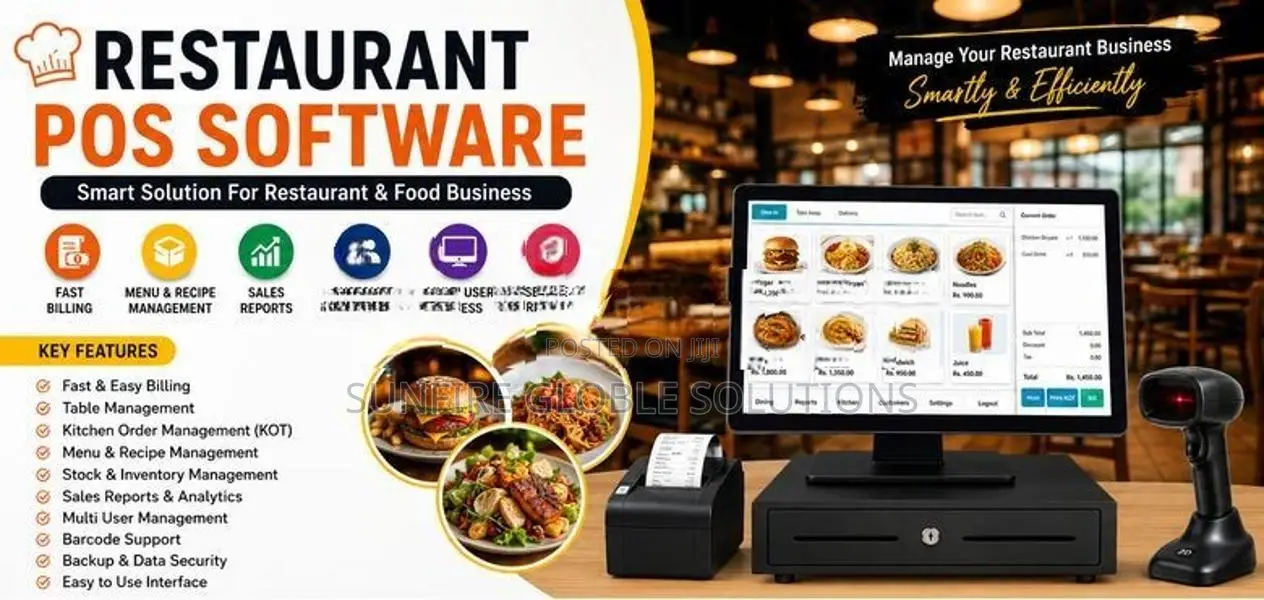 Restaurant POS System KOT BOT, Table Management & Fast Billing.