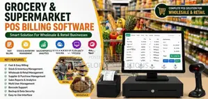 Grocery, Supermarket POS System Sinhala English Billing & Stock Manage