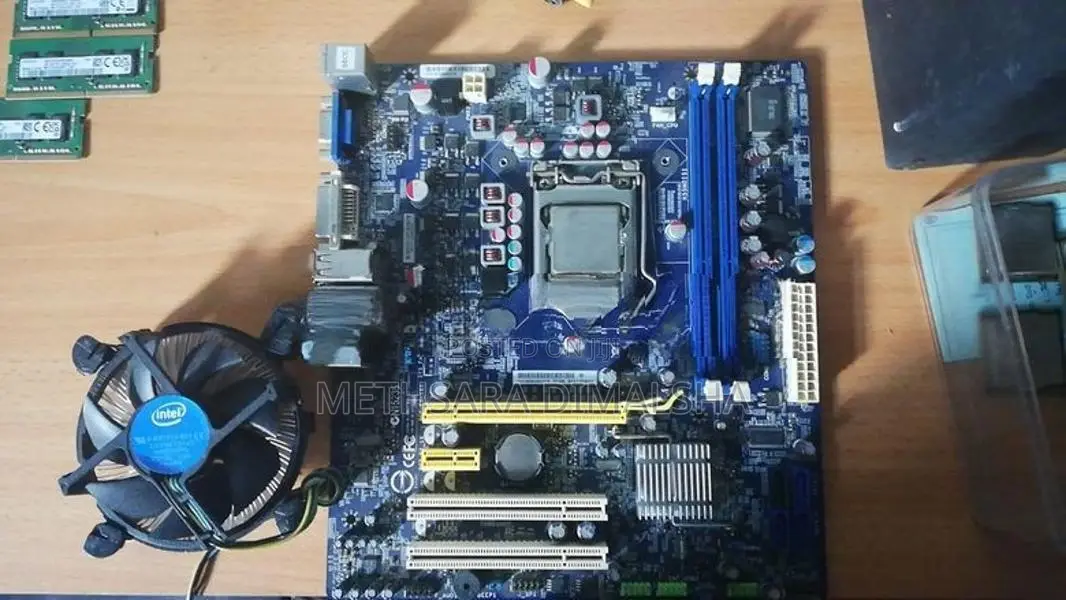 Intel i3 1st Gen + H55 Motherboard Stock Cooler Combo Set