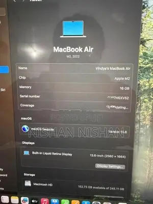 MacBook Air M2 2022