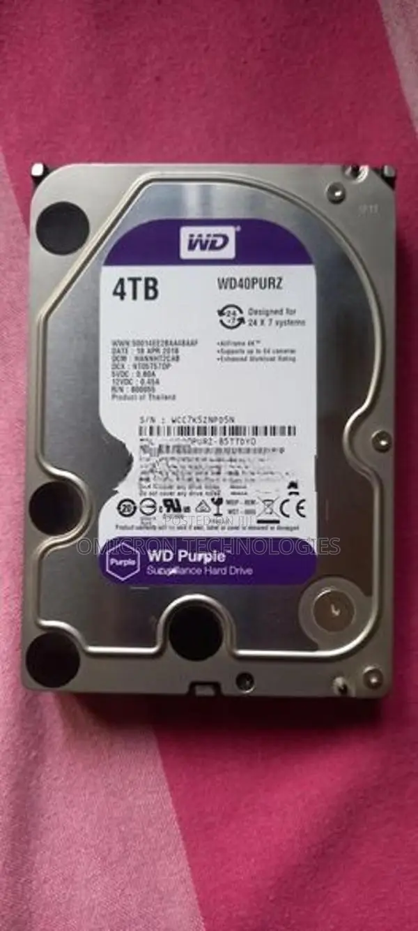 4TB WD Purple Surveillance Hard Disk