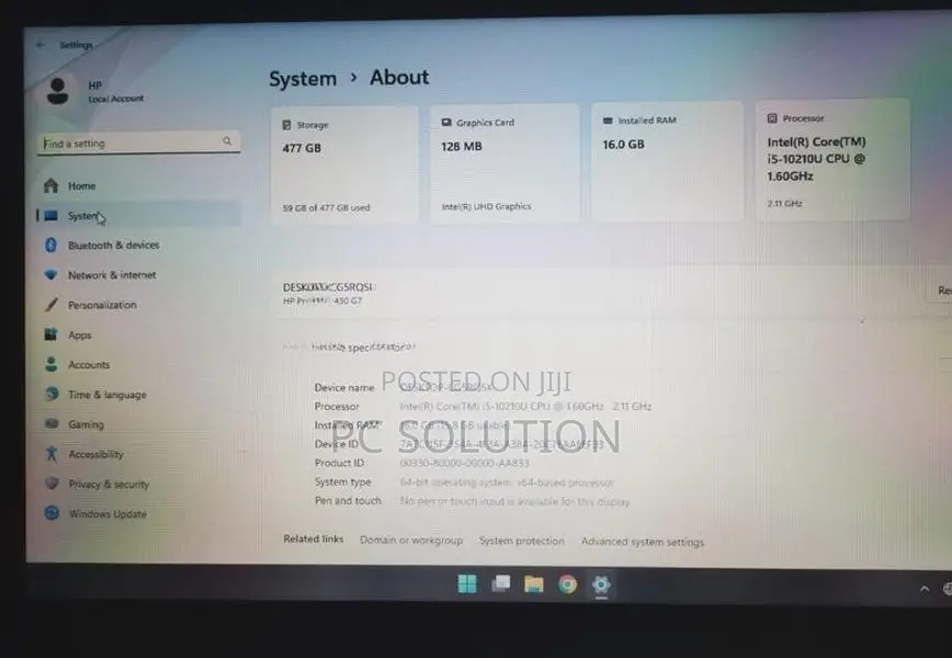 HP ProBook G7 Core i5 10TH Gen New Laptop (With Box)
