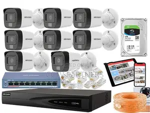 Hikvision Full HD 2MP IP network camera poe switch nvr cctv 8 IPC Pack