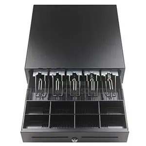 Secure POS Cash Drawer with Key Lock 5Bill 8Coin