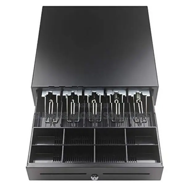 Secure POS Cash Drawer with Key Lock 5Bill 8Coin