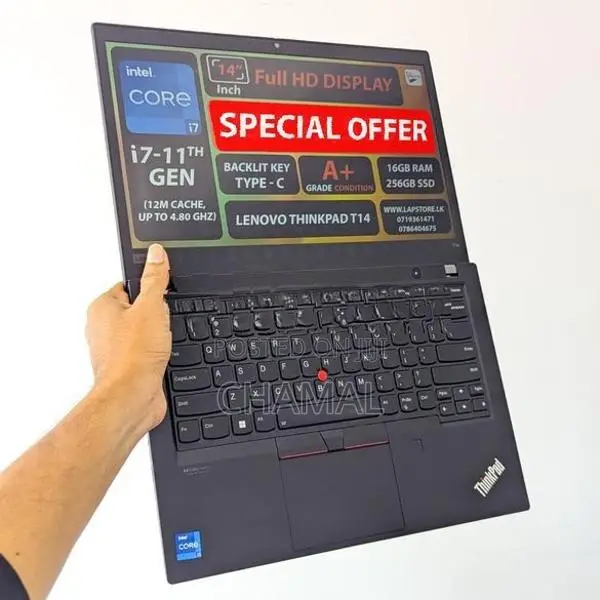 Lenovo ThinkPad T14 Core i7-11th Gen |Xe Graphics|16GB RAM |256GB Nvme