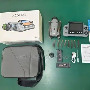 A26 Pro GPS Drone HD Camera, Screen Remote With Extra Battery