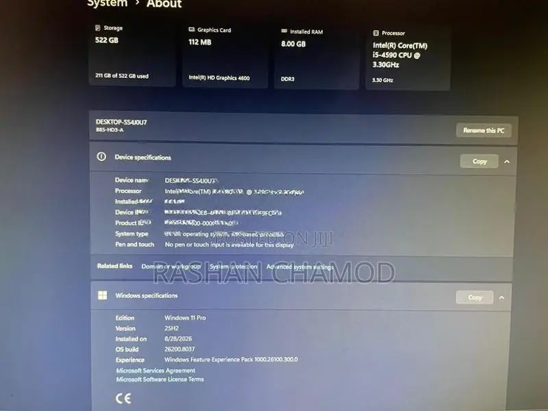i5 Gaming PC Full Set 8GB 225GB SSD