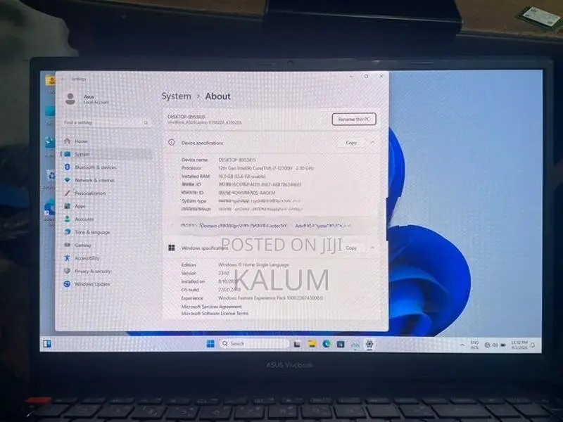 Asus K3502 Laptop