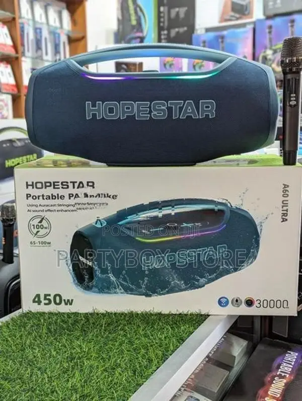 Hopestar A60 Ultra High Power Outdoor Speakers With Mic (450W)