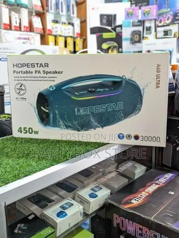 Hopestar A60 Ultra High Power Outdoor Speakers With Mic (450W)