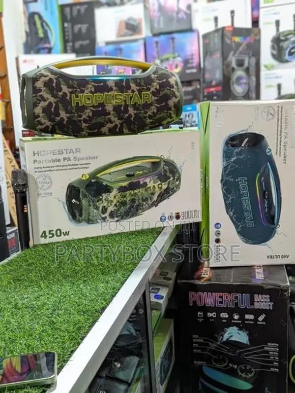 Hopestar A60 Ultra High Power Outdoor Speakers With Mic (450W)