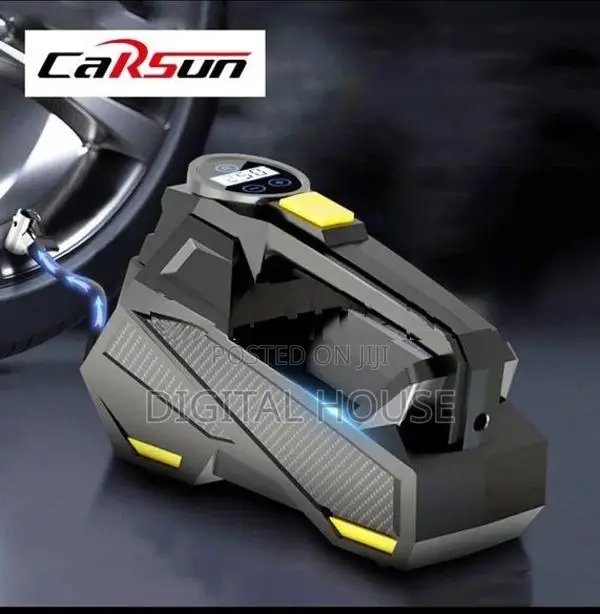 car Air Pump / Compressor 12V Digital + LED torch 150 PSI - new