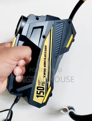 car Air Pump / Compressor 12V Digital + LED torch 150 PSI - new