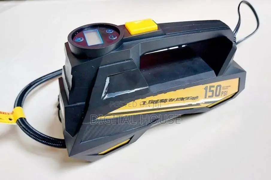 car Air Pump / Compressor 12V Digital + LED torch 150 PSI - new