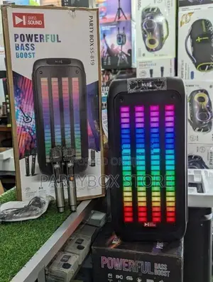 Swiss Sound SS-819 Outdoor Party Speakers With Dual Mic (AC/DC)
