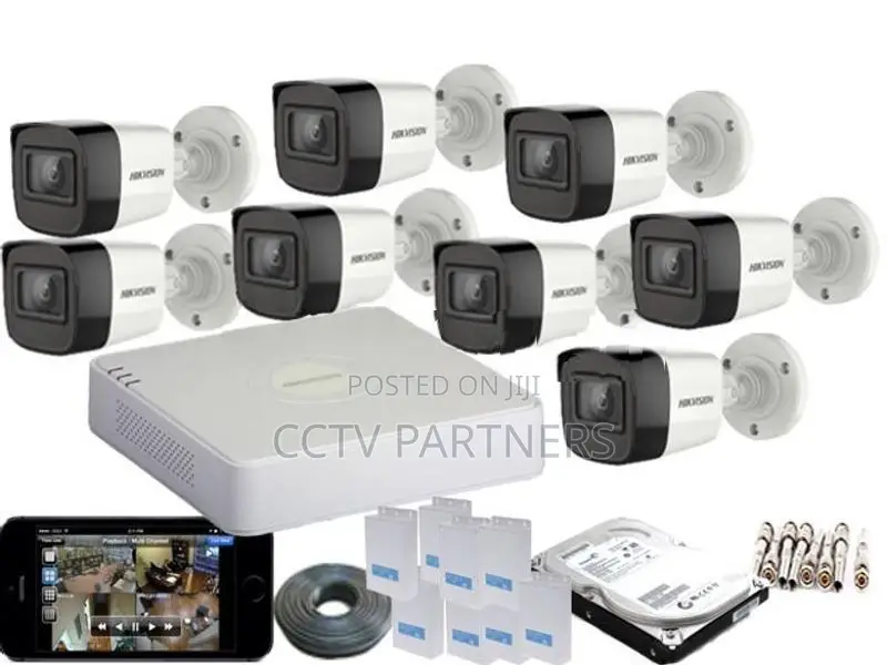 Hikvision 1,080P Turbo HD 20M Night Vision 2MP CCTV 8 Cameras Packages