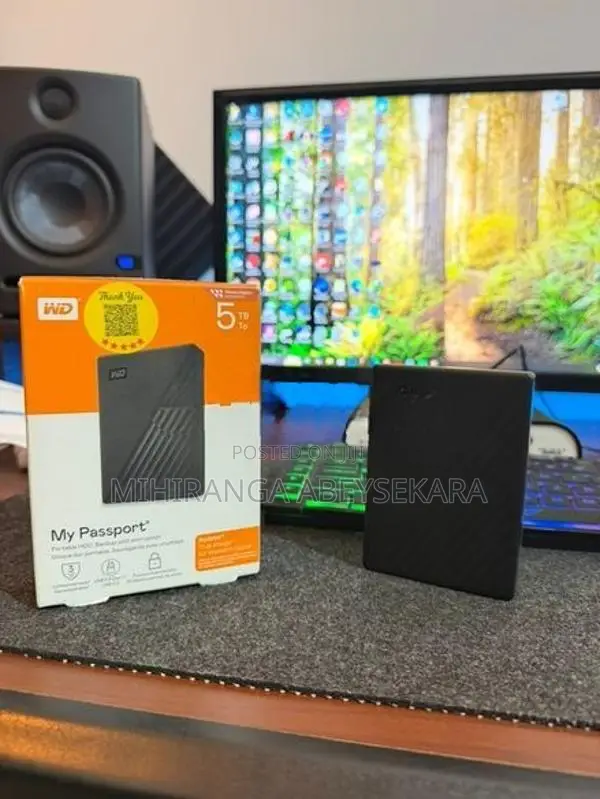 WD My Passport 5TB External Hard Drive - USB 3.0 / 3.2 (With Box)