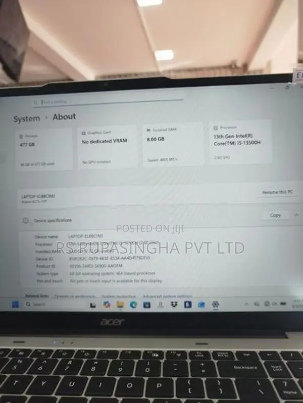 Acer i5 13 Gen laptop