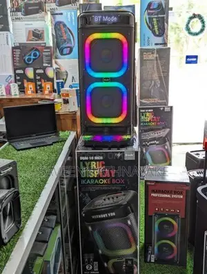 Brodu Bts - 2121 High Power Outdoor Party Speakers With Dual Mic (200W