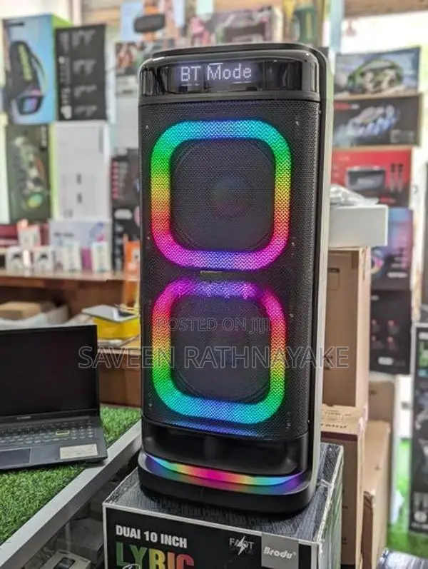 Brodu Bts - 2121 High Power Outdoor Party Speakers With Dual Mic (200W