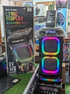 Brodu Bts - 2121 High Power Outdoor Party Speakers With Dual Mic (200W
