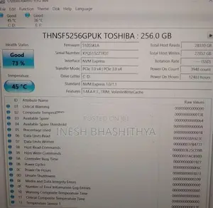 Toshiba 256GB SSD