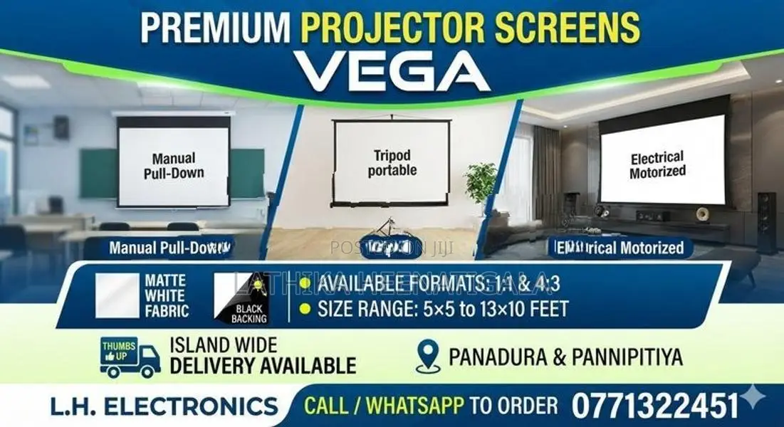 Projector Screen VEGA 4.3 and 16.9 hd formet