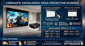 Projector Screen VEGA 4.3 and 16.9 hd formet