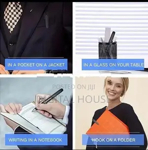 Camera Pen Mini 12mp full Hd / 1920p - 2 Hrs video Recording