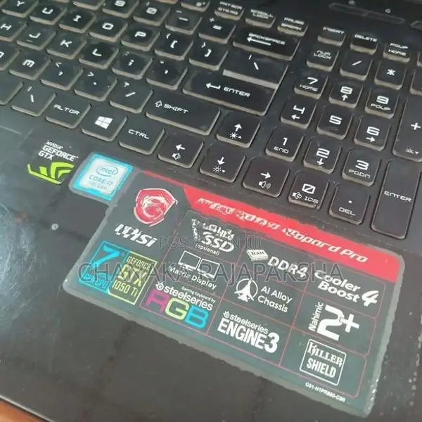 MSI i7 7th GTX 1050ti Gaming Laptop