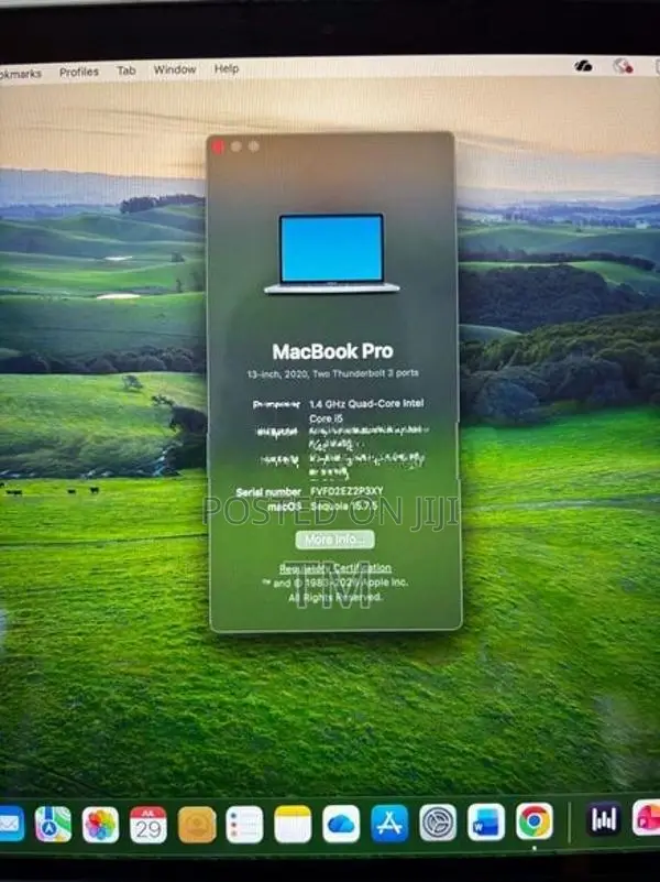 MacBook Pro 2020 i5 8gb 256gb SSD