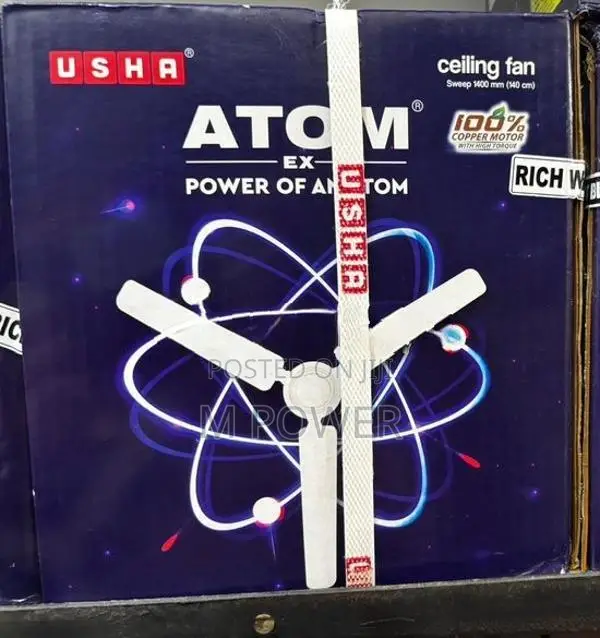 Usha Ceiling Fan 56" ATOMEX - White ATMXRWS