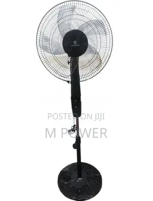 Standard Stand Fan 16" with remote - Glanzo-Black