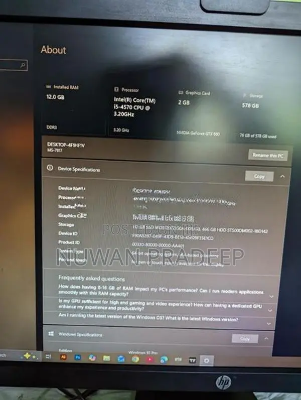 MSI Desktop/ PC
