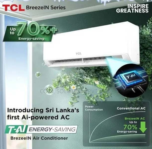 9000 To 24000 BTU TCL Ai Smart voice control inverter AC WI-FI