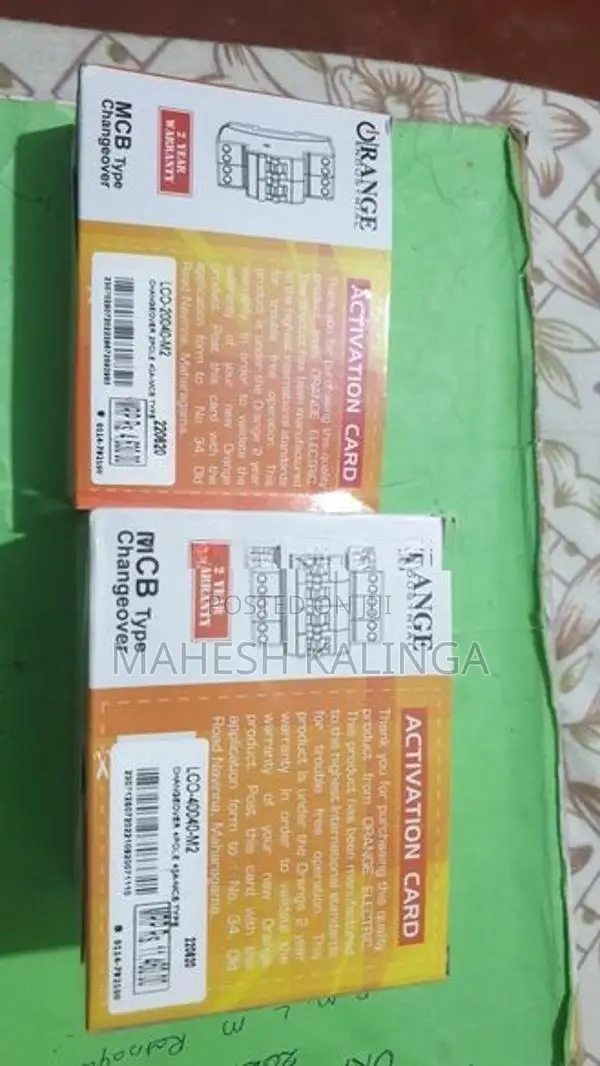 Orange Change Over Switch