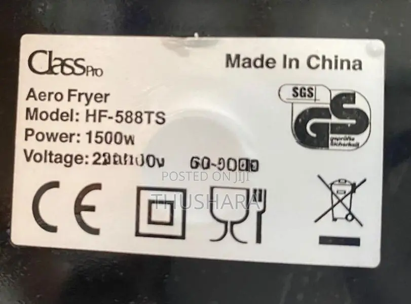 ClassPro 3.2L Air Fryer 1500W - HF-588T