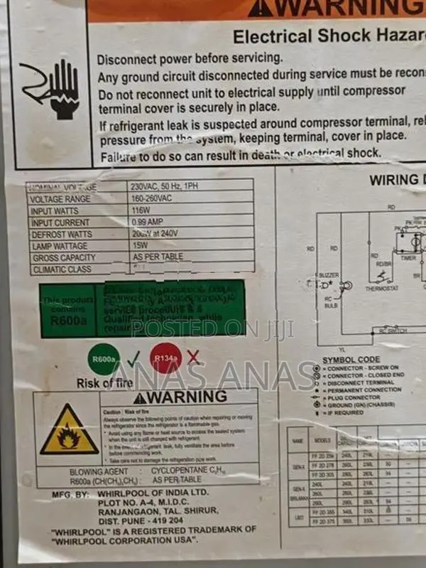Whirlpool Fridge