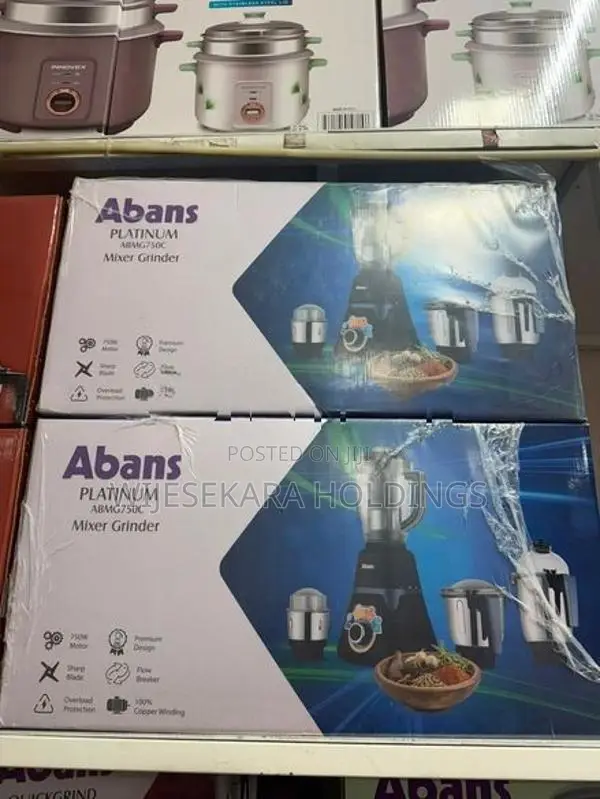Brand New Abans 4 in 1 Mixer Grinder 750 W