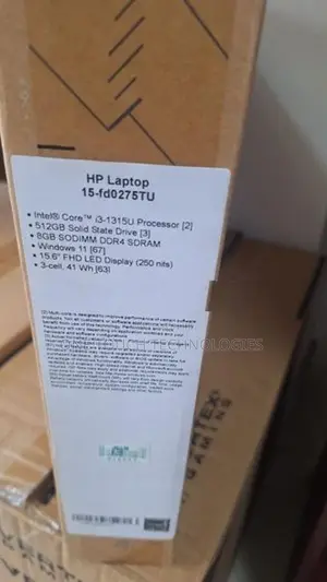 HP 15-fd0275tu i3 13th Gen (3 Y )