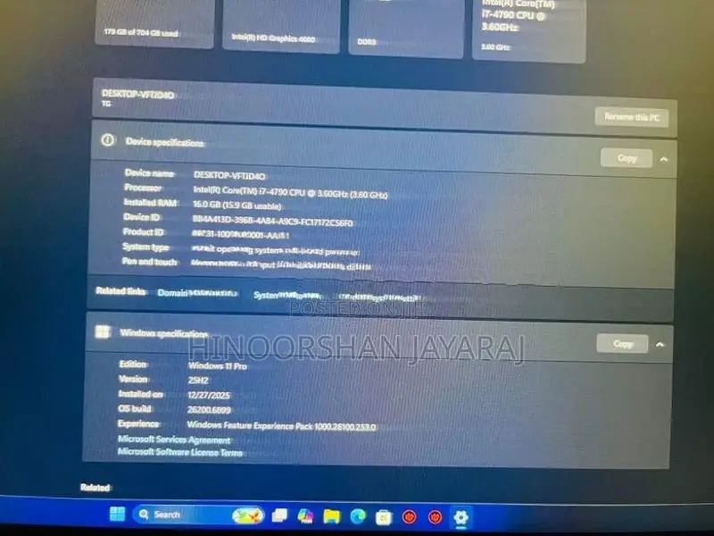 Dell i7 4th Gen PC