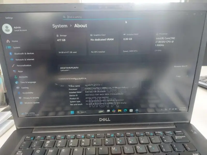 Dell Latitude 7490 i7 8th Gen