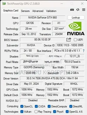 Galax KFA2 GTX 660 OC 2GB